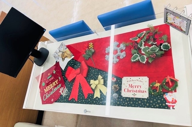 商談テーブル,クリスマス