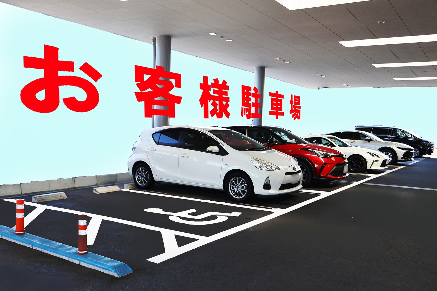 本社甲府店駐車場